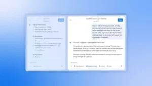 Google Gemini'nin Rehberli Öğrenme (Guided Learning) modelini temsil eden bir gemini penceresinin görseli