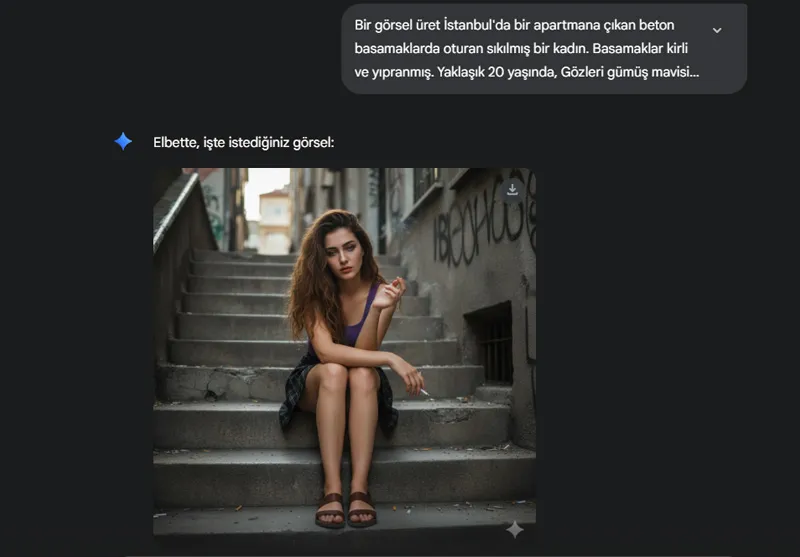 Gemini ile nasıl görsel üretilir gösteren bir görsel üretme sahnesi.
