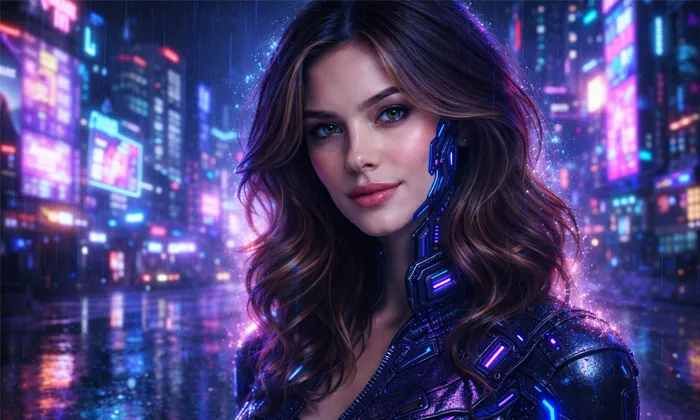 Cyberpunk Fotoğraf Promptu ile üretilmiş bir örnek görsel.