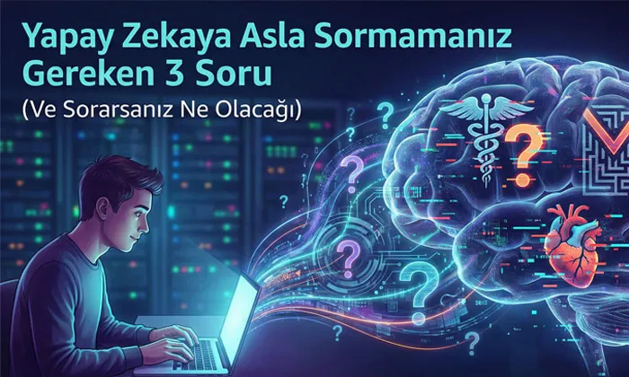 Yapay Zekaya Sormamamız Gereken Sorular başlıklı öne çıkan görsel.
