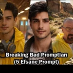 "Breaking Bad Promptları 5 Efsane Prompt" başlıklı kapak görseli.