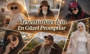 Tesettürlüler İçin Promptlar (Gemini & ChatGPT için En Güzel Promptlar) Tesettürlüler için promptlar başlıklı kapak fotoğrafı.