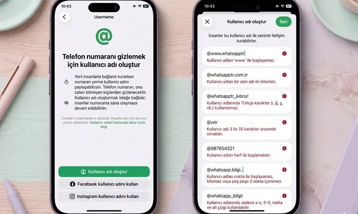 Whatsapp'ta kullanıcı adı alırken nelere dikkat etmelisiniz içeriğine sahip görsel.