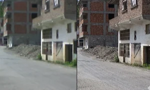 Eski Fotoğrafları Yenileme Promptu ile düzenlenmiş görselin eski ve yeni hali.