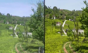 Eski Fotoğrafları Yenileme Promptu ile düzenlenmiş görselin eski ve yeni hali.