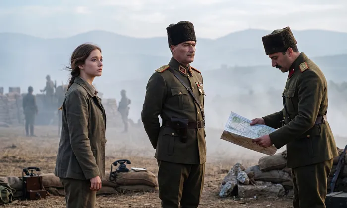 Cephede Atatürk İle Fotoğraf Promptu ile üretilmiş örnek görsel.