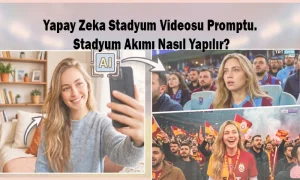 Yapay Zeka Stadyum Videosu Promptu. Stadyum Akımı Nasıl Yapılır? Başlıklı kapak fotografi.