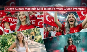 Dünya Kupası Maçında Milli Takım Forması Giyme Promptu başlıklı öne çıkan görsel.