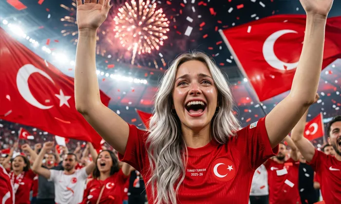Dünya Kupası Maçında Milli Takım Forması Giyme Promptu Galibiyet Kutlamasi Promptu