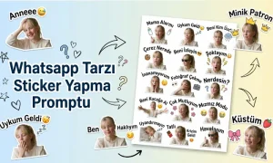 Whatsapp Tarzı Sticker Yapma Promptu başlıklı öne çıkan görsel.